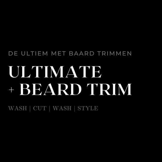 FOR THE ULTIMATE EXPERIENCE, WITH A BEARD TRIM + HOT TOWEL FINISH